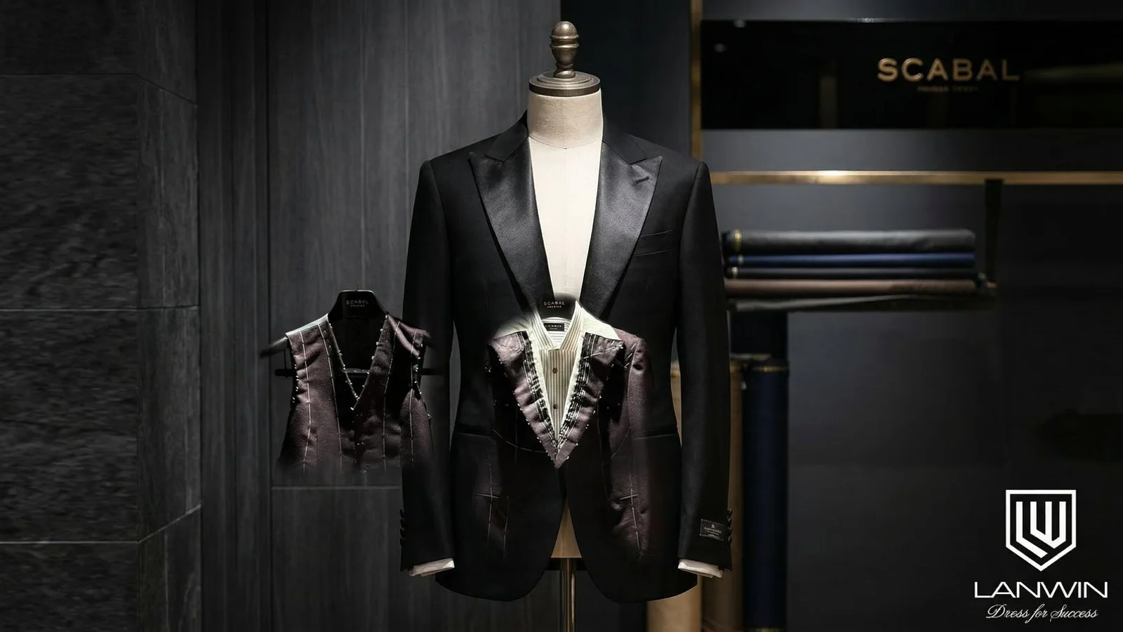 Custom tuxedo at LANWIN Premier Petaling Jaya showroom
