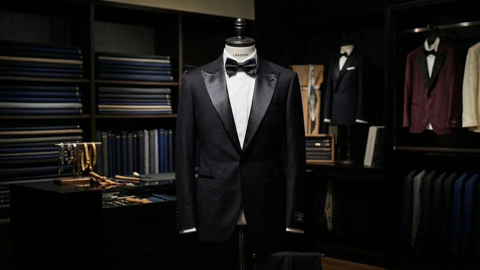 Custom tuxedo at LANWIN Premier Seremban showroom