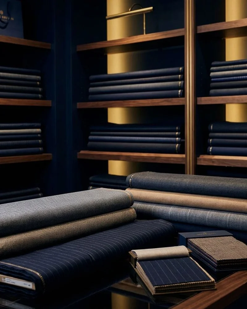 Grand Master Desmond Loi in his tailoring workshop