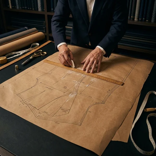 Hand-drawn paper pattern